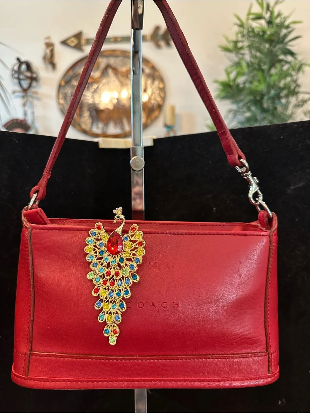 Coach #325 Bleeker Demi Pouch in gorgeous red❤️
